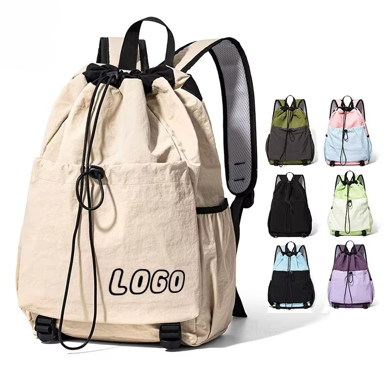Badminton Logo - Sport-Rucksack mit individuellem Logo und Kordelzug,