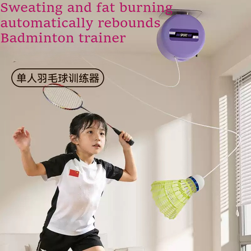 Badminton Talk - Badminton-Trainingsgerät für Einzelspieler, Selbstspielgerät für drinnen