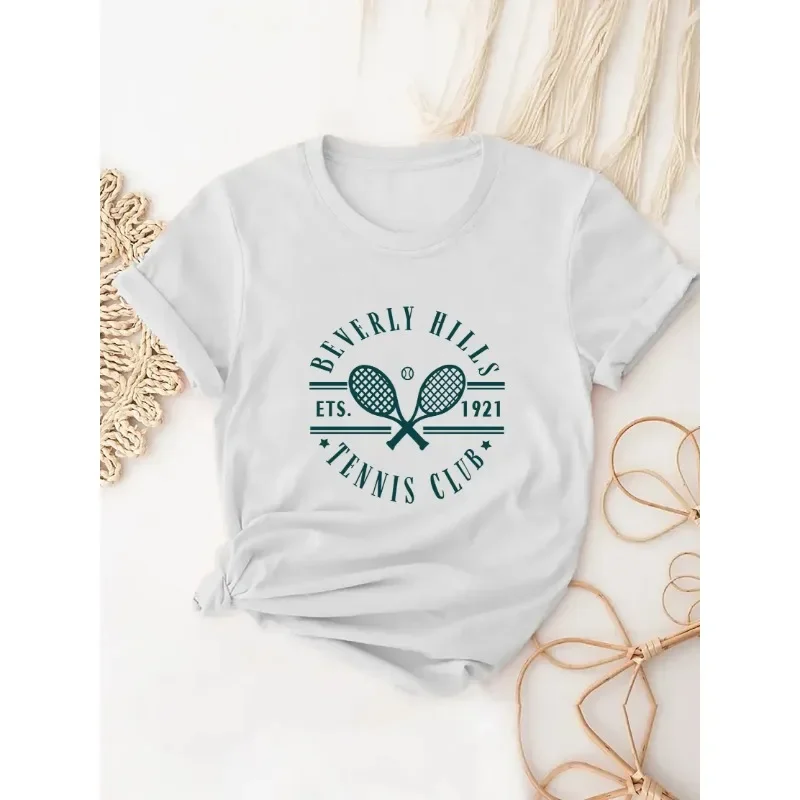 Badminton China - Badmintonschläger bedrucktes T-Shirt mit kurzen Ärmeln,