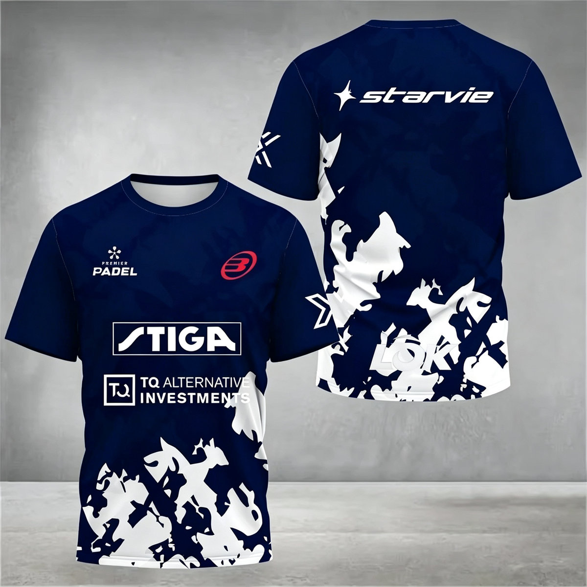 Badminton China - Herren Padel-Sport-T-Shirt Schnelltrocknend Atmungsaktiv Kurzarm Camo-Print