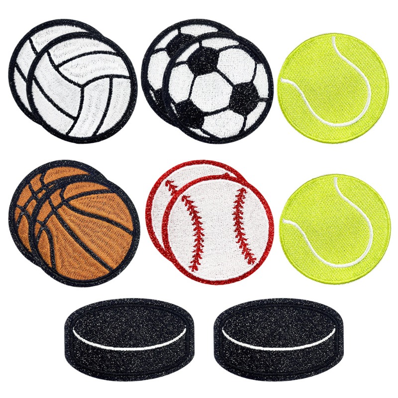 Badminton Icon - Glitzer Sport Baseball Fußball Tennis Aufbügeln